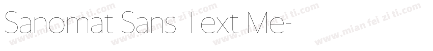 Sanomat Sans Text Me字体转换